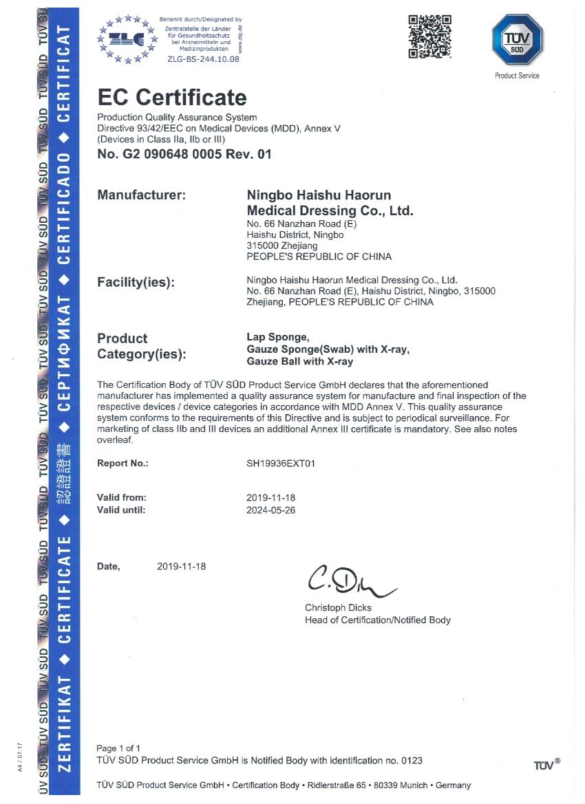 హౌరున్ మెడికల్ TÜV యొక్క అధీకృత ఆడిట్‌ను స్వాగతించింది, అంతర్జాతీయ ప్రమాణాలతో మెడికల్ డివైజ్ ఎగుమతి నాణ్యత కోసం ఒక ఉన్నత ప్రమాణాన్ని సెట్ చేస్తోంది